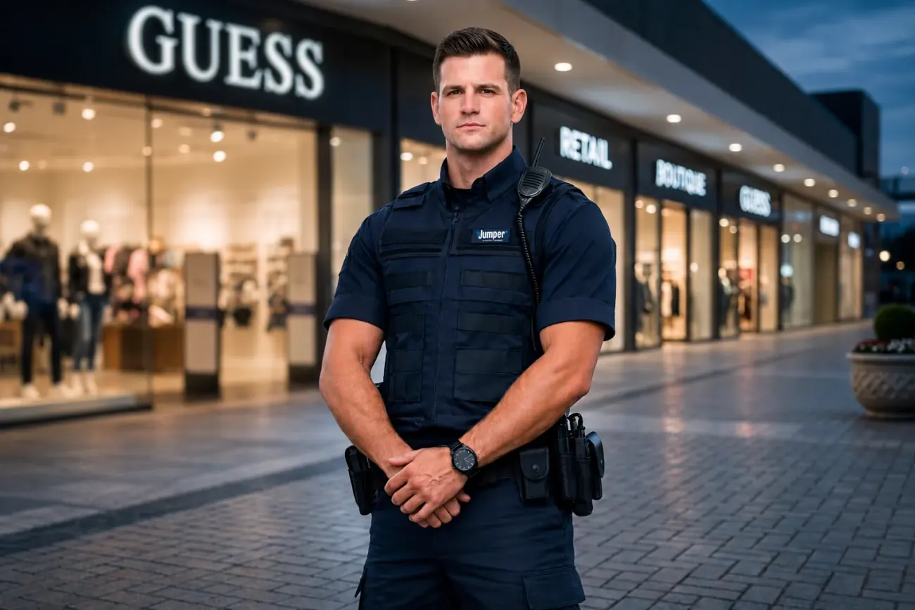 Vigilante Jumper em posto de segurança patrimonial